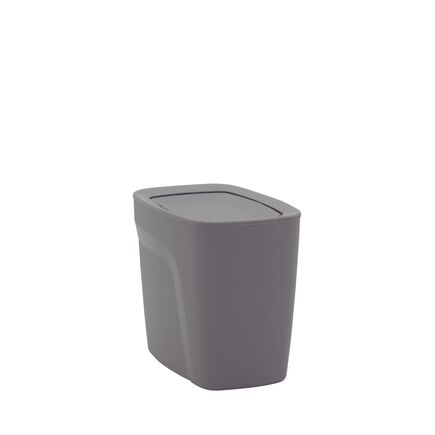 Lixeira Tramontina Compact em Polipropileno Cinza com Tampa Basculante 6,5 L